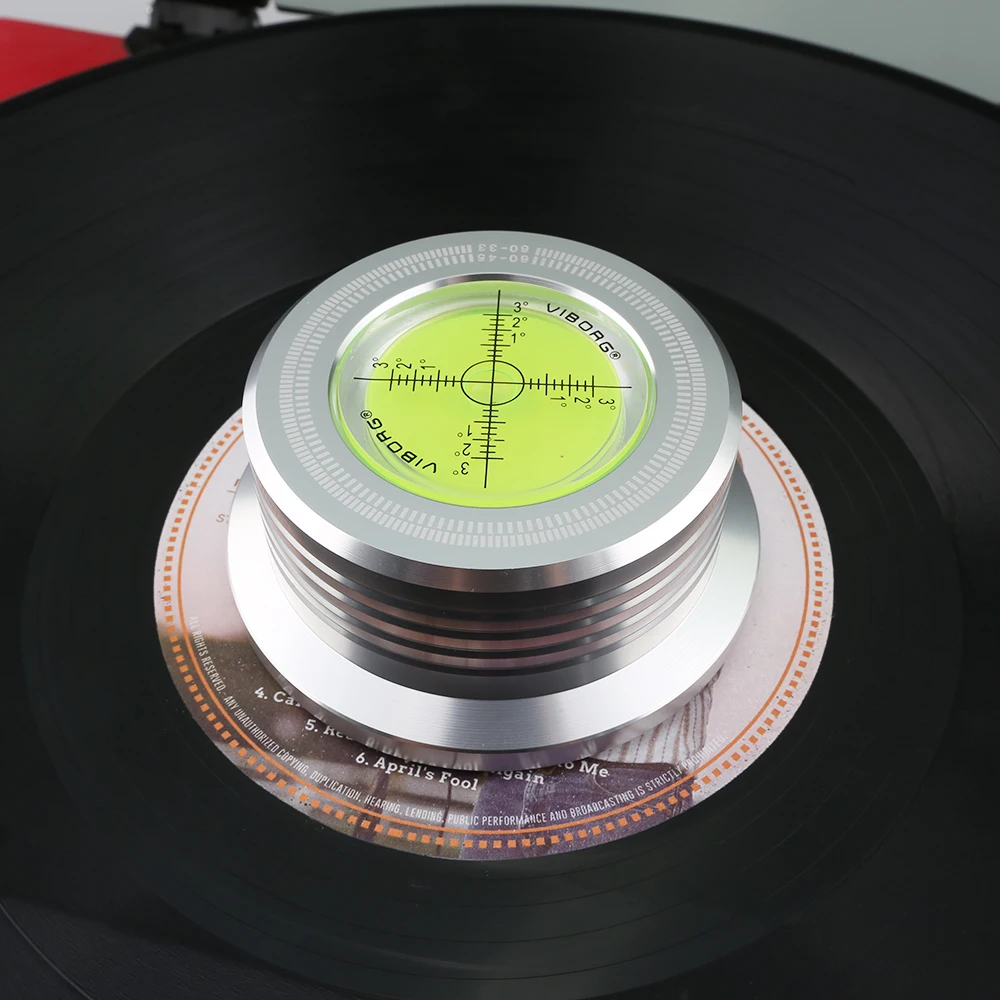 Viborg LP628S/G/B 60HZ plata 280g estabilizador de disco de peso de registro tocadiscos abrazadera de vinilo accesorios de Audio HiFi