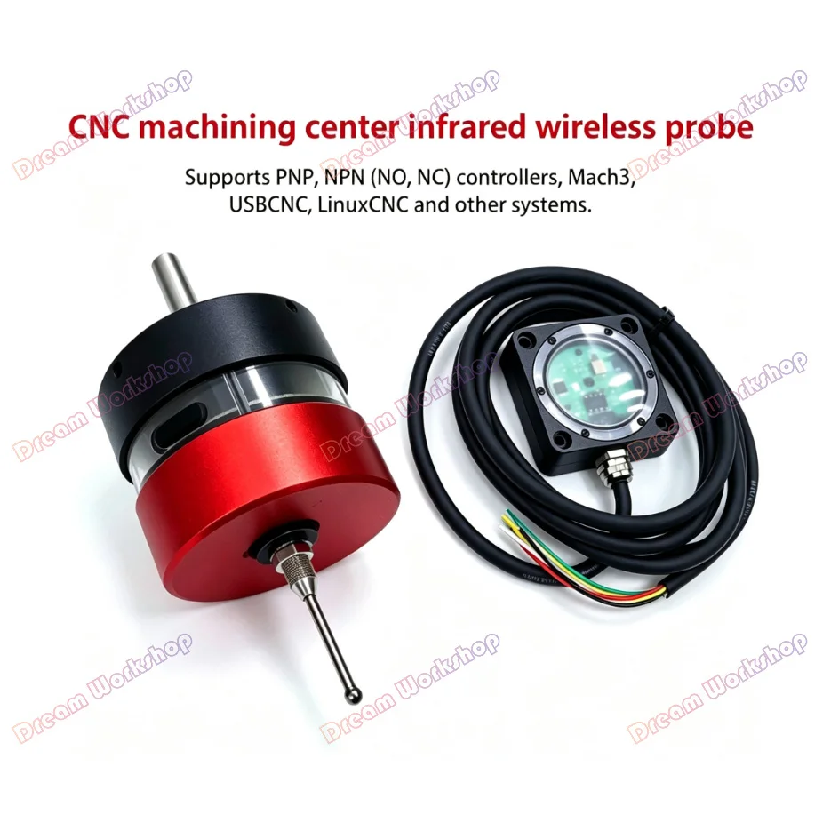 Wireless Touch Probe for Tool Z-zero Calibration Machining Center CNC Milling Machine 3coordinate probe centering Support Mach3