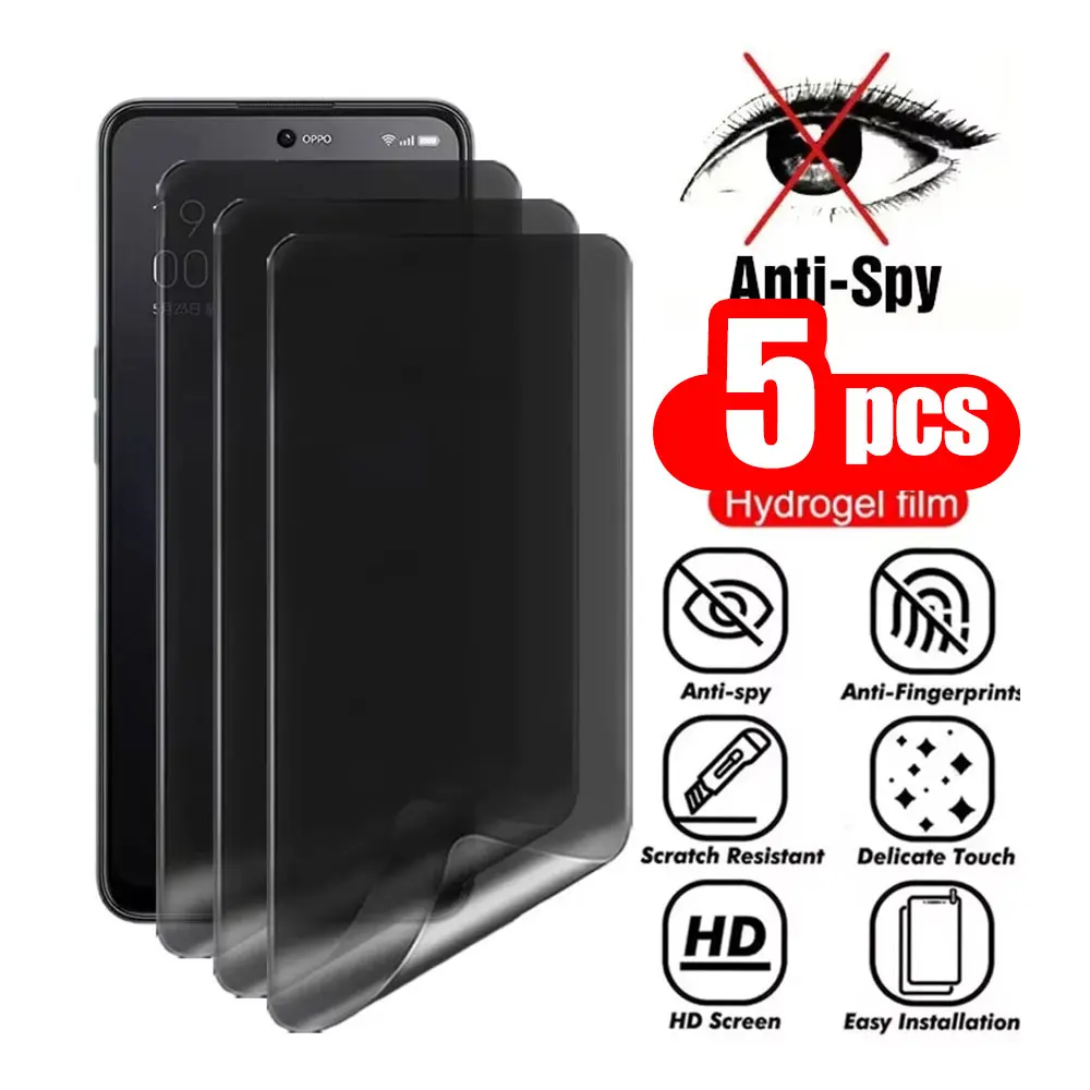 1-5 Stück Anti-Spionage Hydrogel-Folie für iPhone 17 Pro Max 17, für iPhone 17 Pro Air 15 Plus 11 16 Plus, Blickschutz-Displayschutzfolien