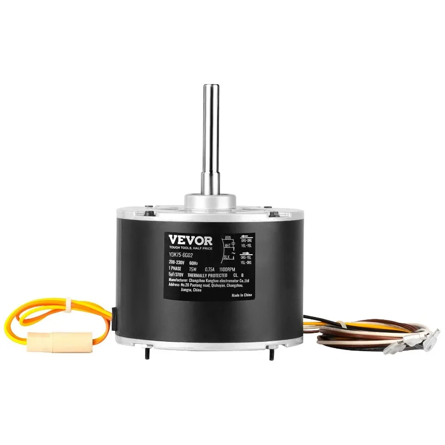 

Двигатель вентилятора конденсатора 5KCP39BGS069S 5KCP39BGY915S 1 10 л.с. 208230 V 1100 об/мин OEM стандартный обновленный сменный двигатель конденсатора