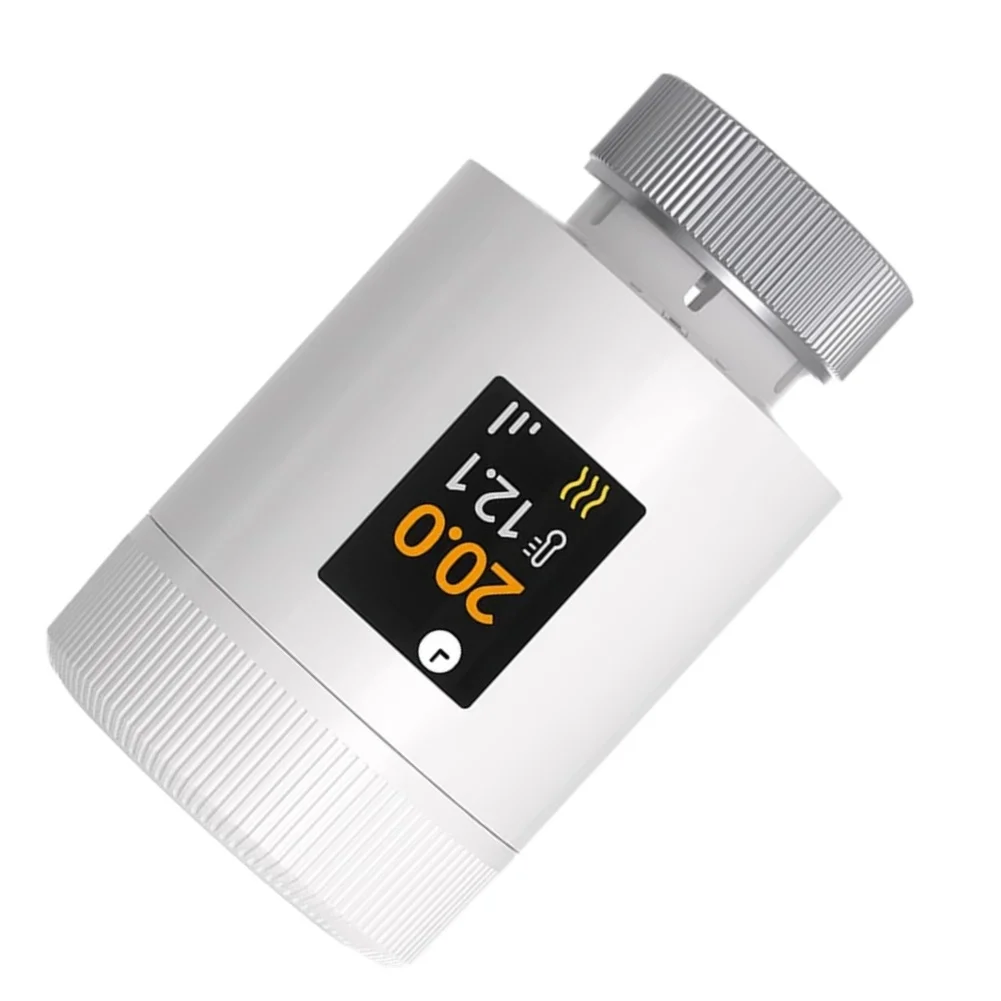 TRV-ZBT Smart Thermostatic Radiator Valve for Zigbee Smart for Home Ecosystems Featuring Weekly Scheduling and Remote App