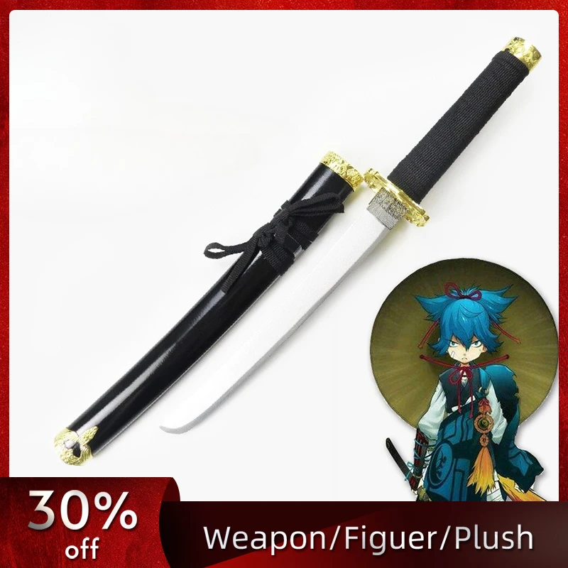 

54cm/21.26in Tohken Ranbu Short Sword Game Peripherals Cosplay Wooden With Sheath Katana Props Party Supplies Crafts Model Gifts
