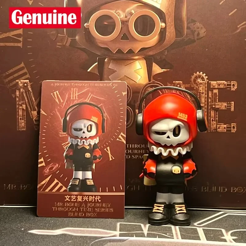 

Mr. Bone Mini V2 Blind Box Trend Handmade Time Travel Series Mysterious Box Anime Character Model Decoration Toy Gift