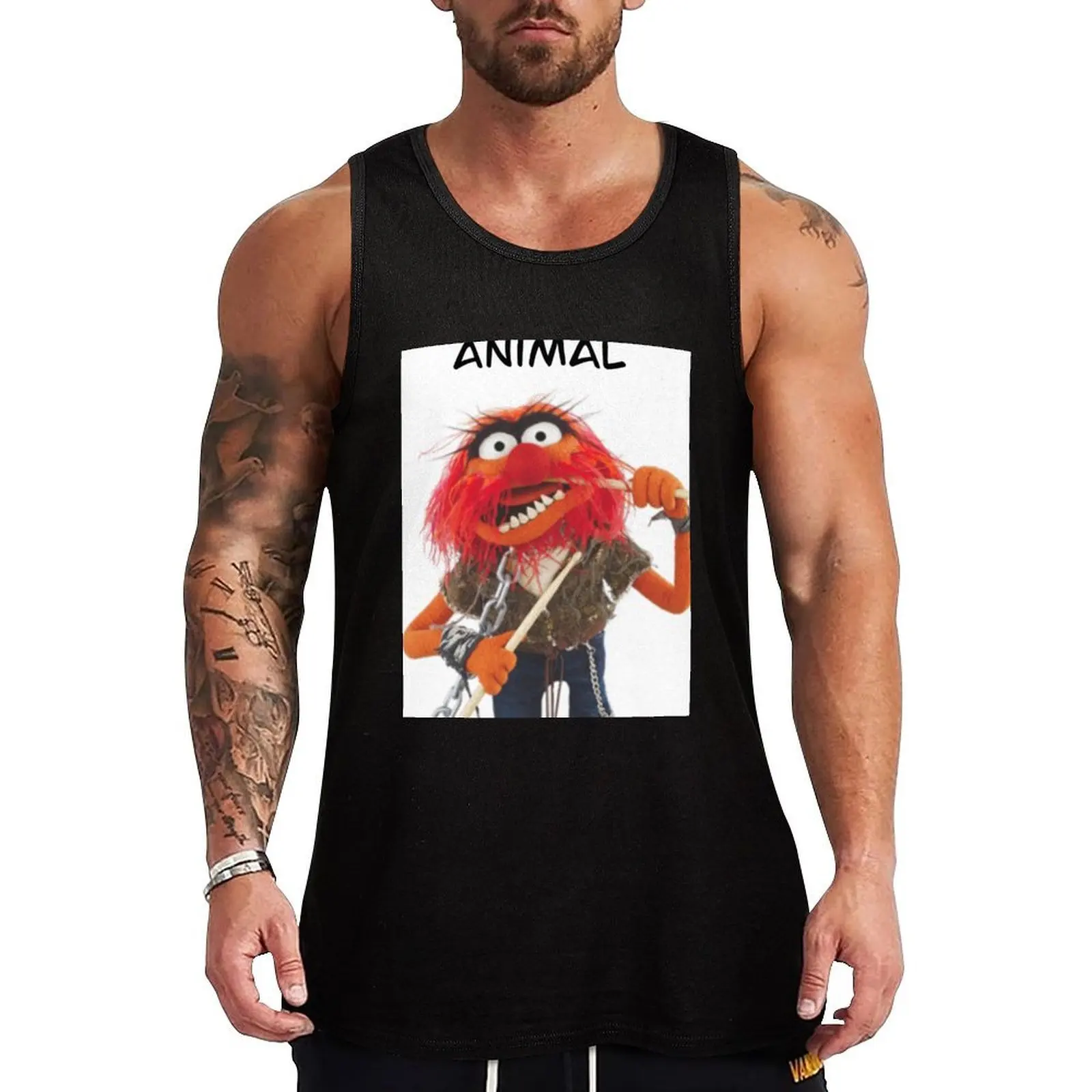 

Animal Muppet Tank Top gym accessories men Men's gym t-shirts summer clothes men 2025