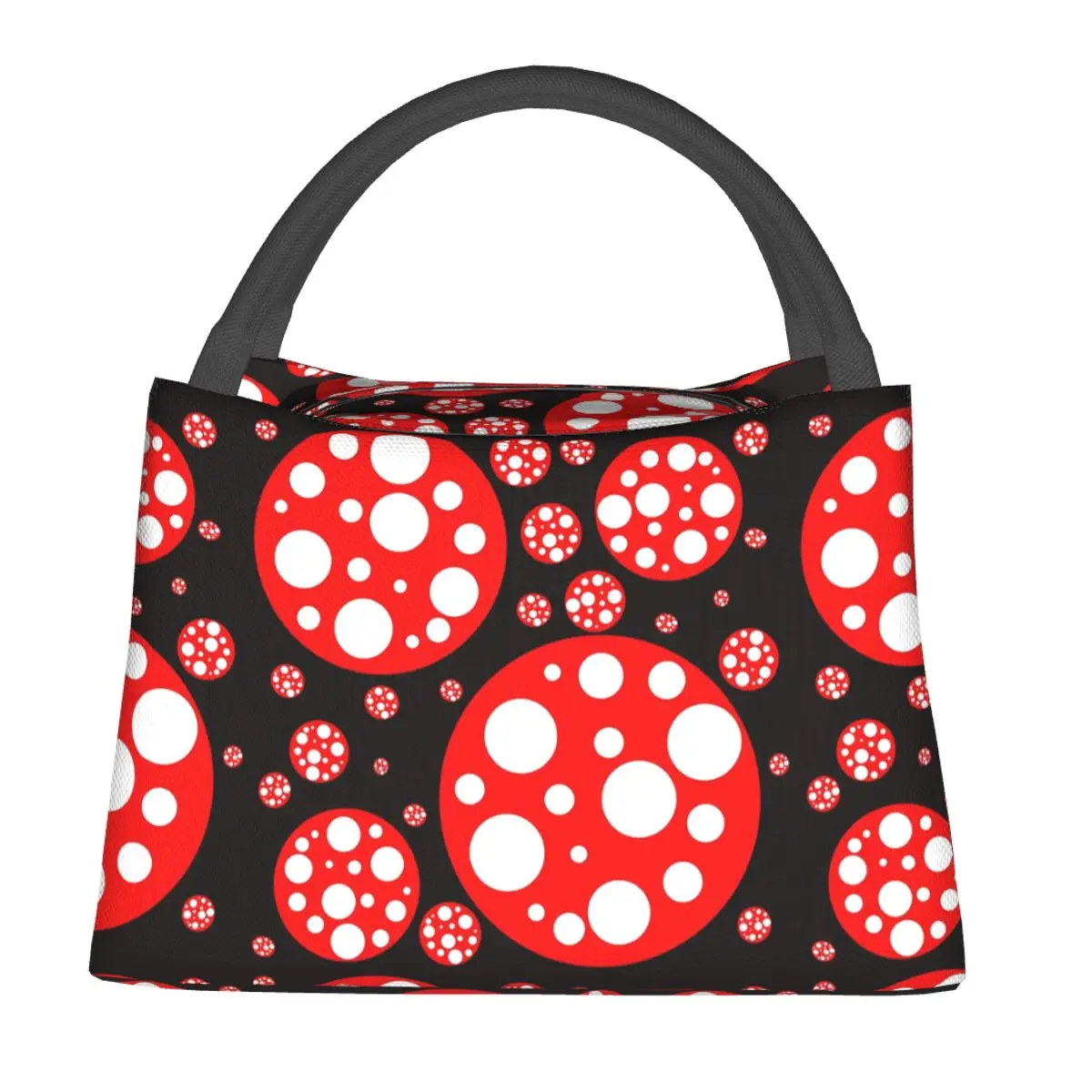 Japanese Artist Yayoi Kusama Lunch Bags Insulated Bento Box Lunch Tote Picnic Bags Cooler Thermal Bag for Woman Kids School