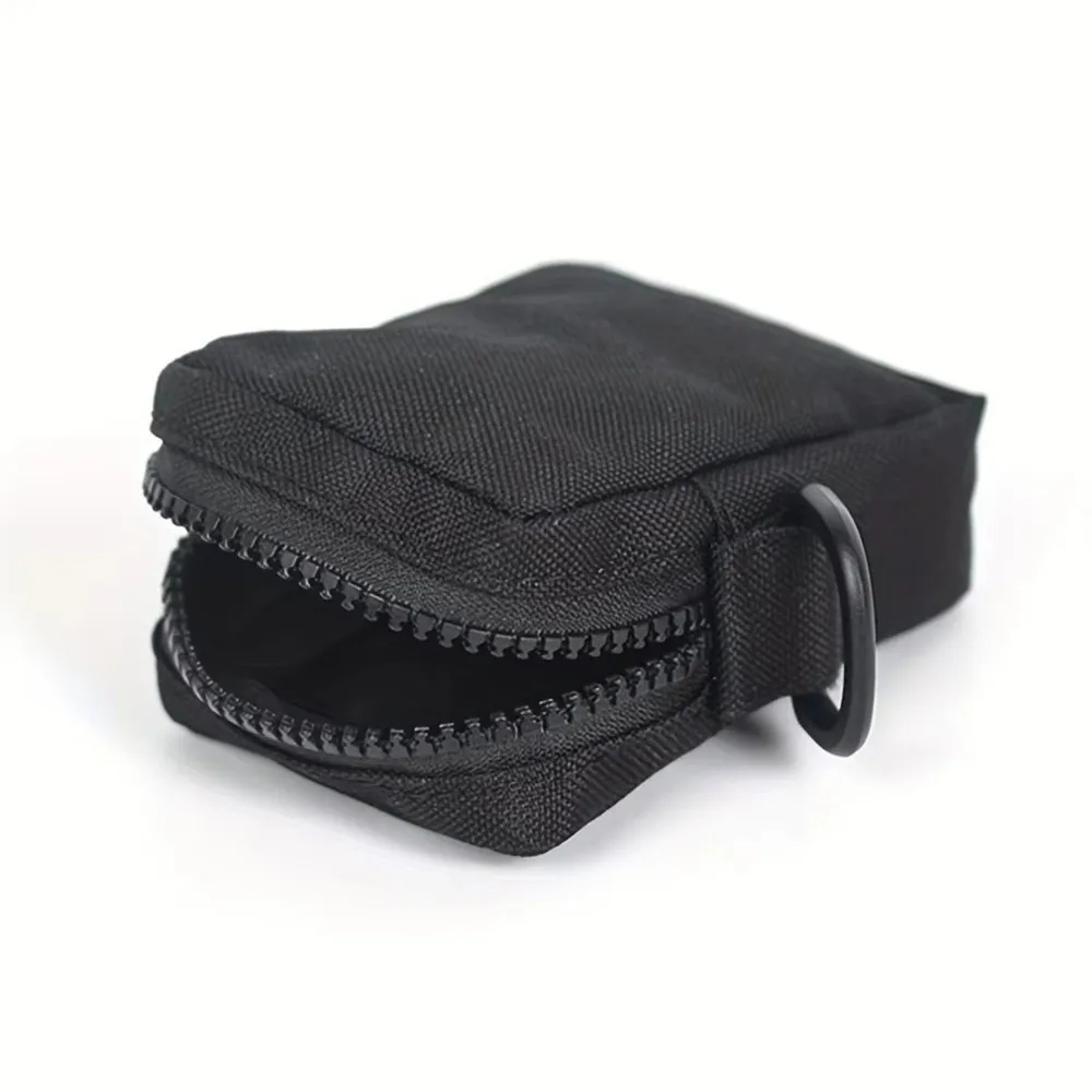 Versatile Multi-Functional Waist Bag Multi-Pocket Solid Color Coin Purse Durable Accessory Bag Sports Events
