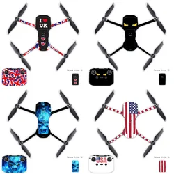 Colorful Sticker for DJI Mavic Air 2 Skin Sticker Drone Body Remote Controller Protection Scratch-resistant Stickers Fully