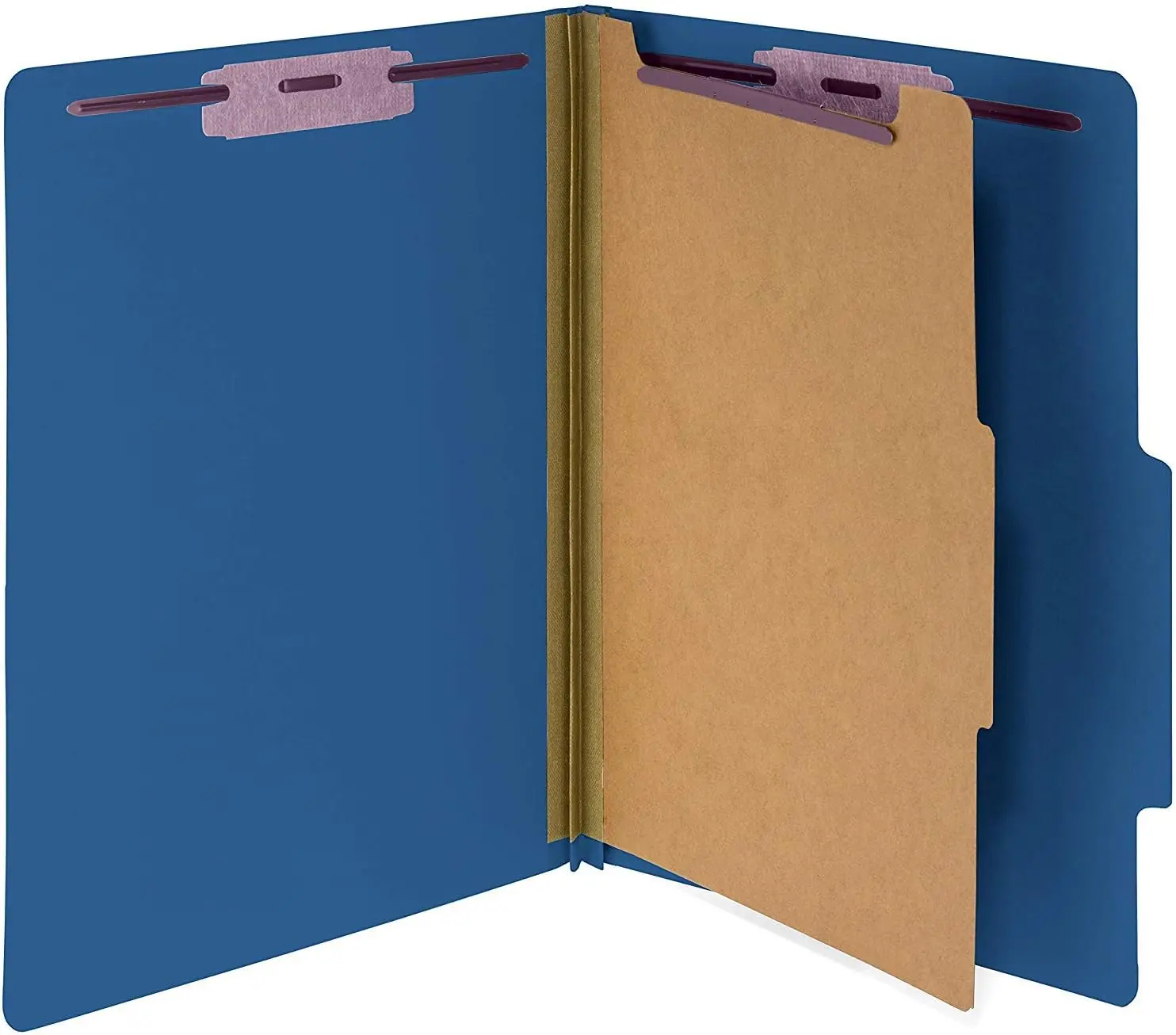

Dark Blue Letter Size File Folder with Top Tab and 2-Inch Expansion, Box of 10, Made in USA