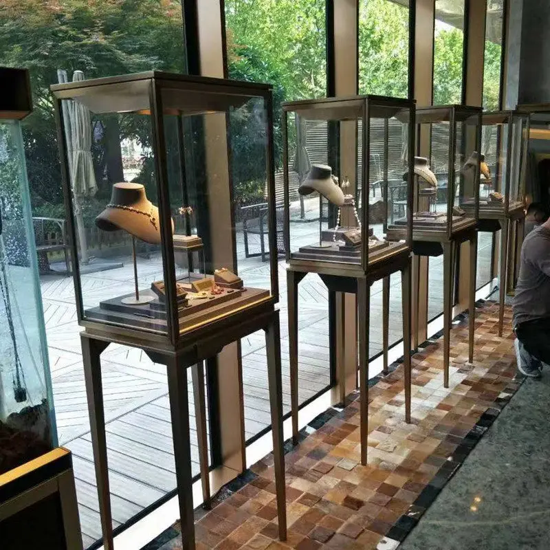 New jewelry display cabinet, jade jadeite watch glass jewelry cabinet