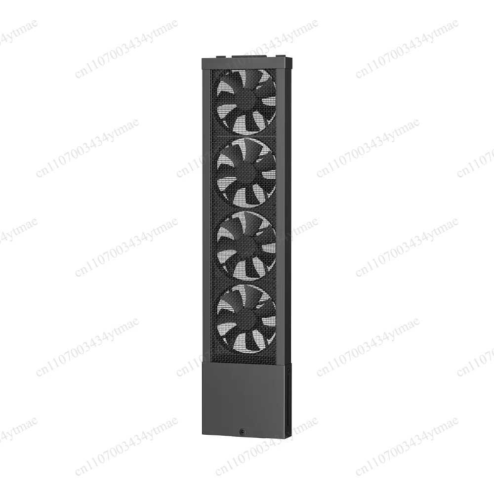 No Drilling Window Exhaust Fan, Retractable Window‑Mount Ventilation Fan Powerful Air Ventilator with EU Plug for Home Use
