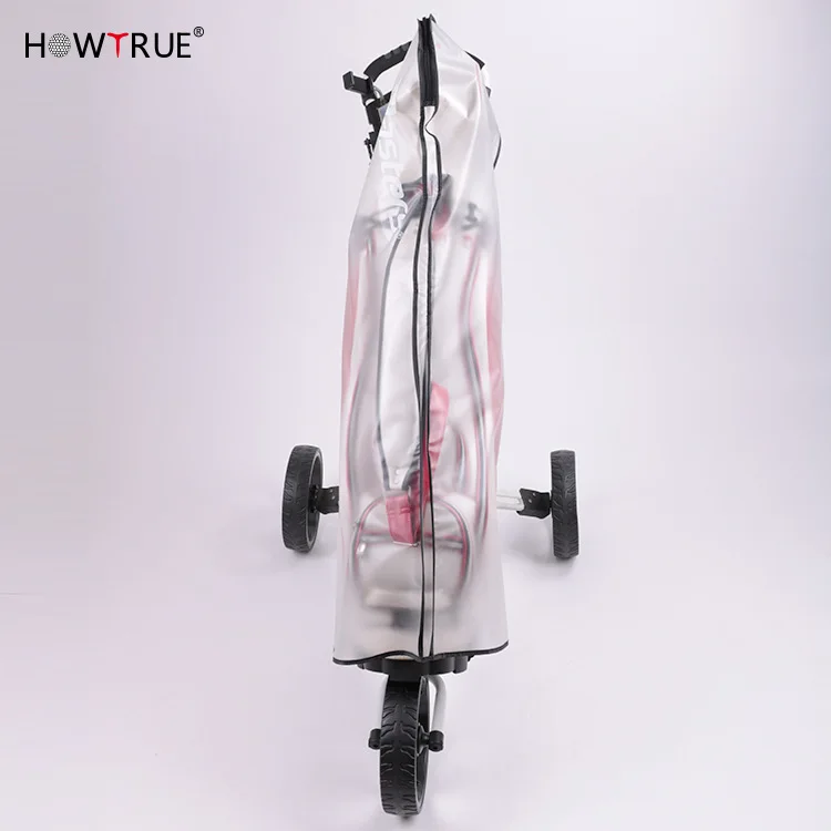 1pcs Golf Bag Rain Cover Waterproof PVC Golf Bag Rain Protection Cover with Hood for Golf Push Carts