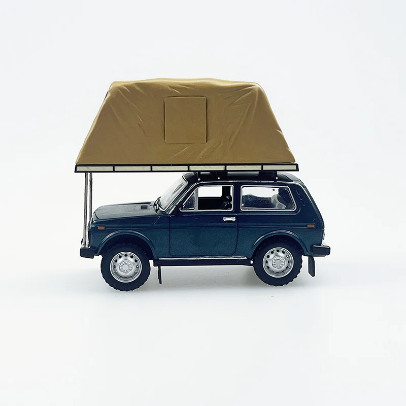 Diecast 1/43 Scale Lada Niva Camper Alloy Car Model Collection Souvenir Display Ornaments Vehicle Toy