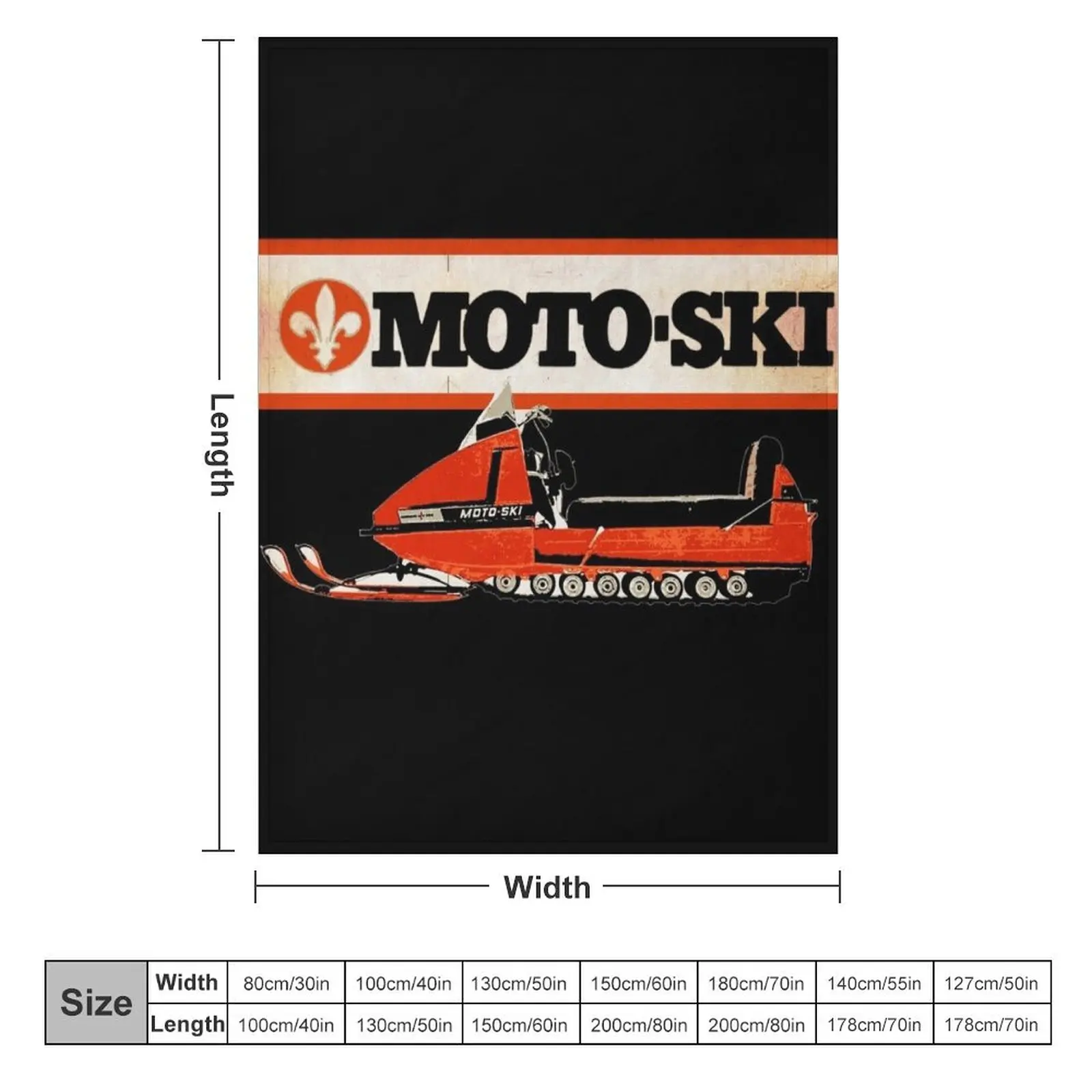 Moto Ski Snowmobile Show Mats Throw Blanket Moving Shaggy Blankets