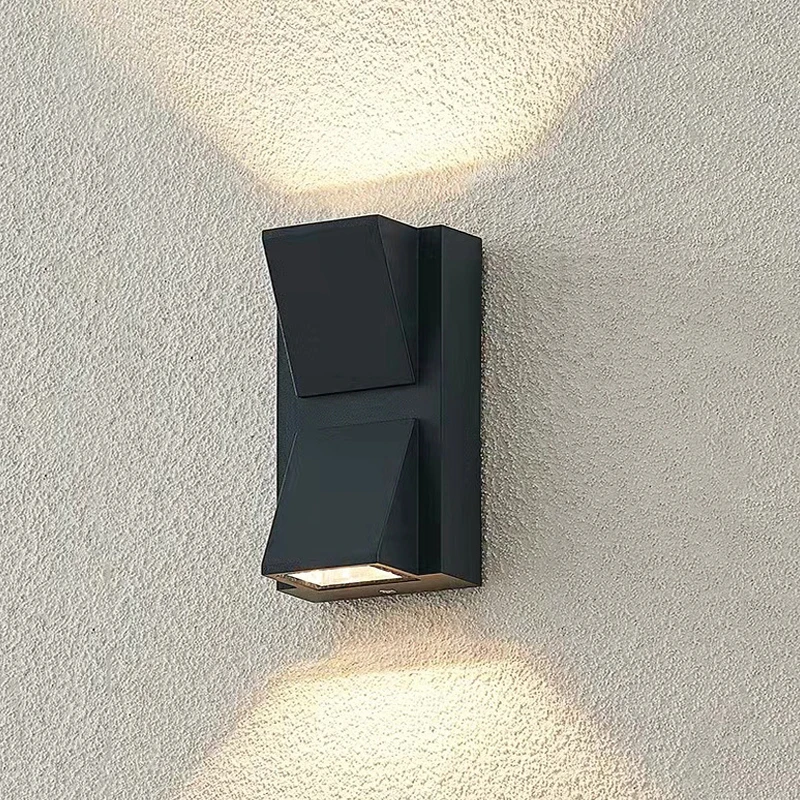 LED-Wandleuchte für den Außenbereich, wasserdicht, oberflächenmontiert, LED-Wandleuchte nach oben und unten, Veranda, Garten, AC85–265 V