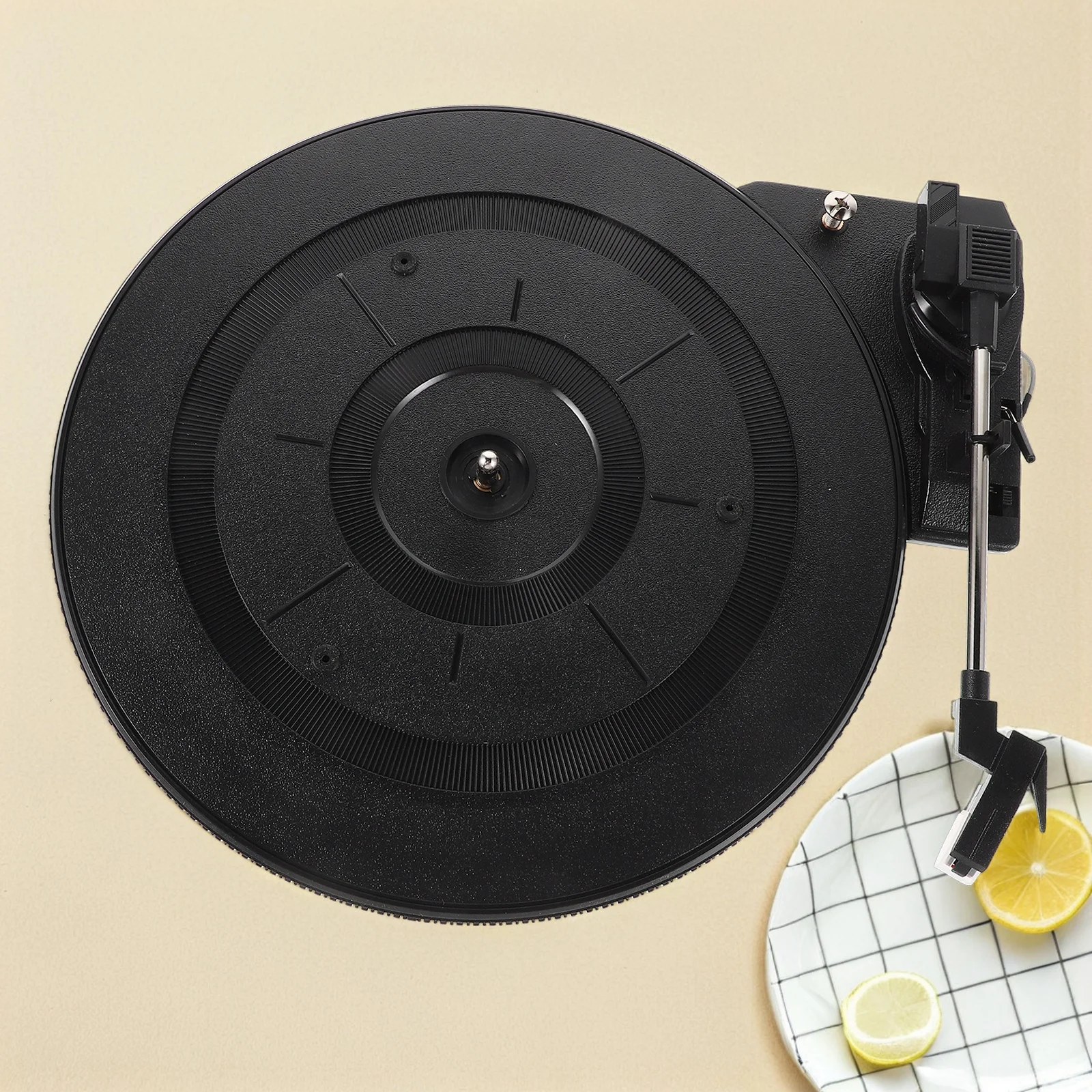 

Vintage Gramophone Movement Large Record Turntable Home Decor Clear Sound Low Noise Classic Style Plastic Music Box