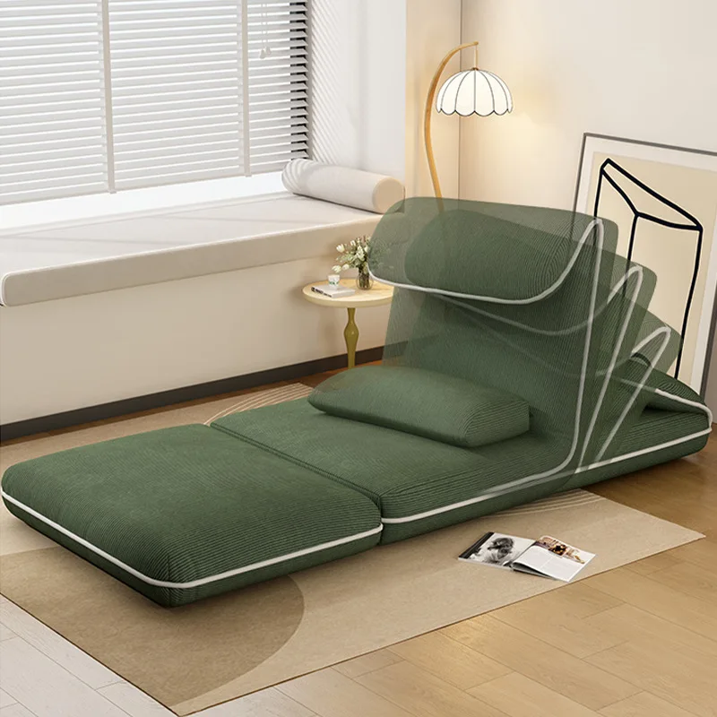 AOLIVIYA Lazy Sofa 2 Seater Sofa Bed Single Loveseat Hotel Reception Sofa Folding Tatami