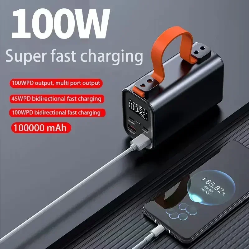 large-capacity-power-bank-station-100000mah-100w-pd-usb-c-dc-fast-charge-external-battery-portable-powerbank-for-iphone-xiaomi