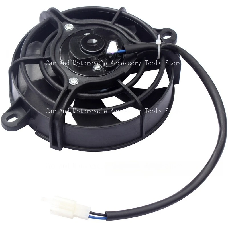 ATV Four-wheel Beach Bike Motorcycle Go Kart Accessories Suitable For 150-250cc Water-cooled Tank Oil Cooler Fan Radiator view 2
