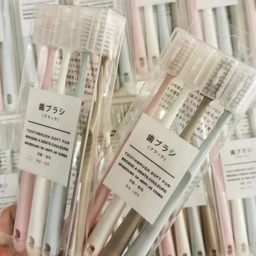 Imagen 2 del producto 4 unid/set cepillo de dientes de cerdas suaves para adultos cepillo de dientes suave cepillos de dientes cepillo de dientes cepillo de dientes de viaje уб comod Щетка