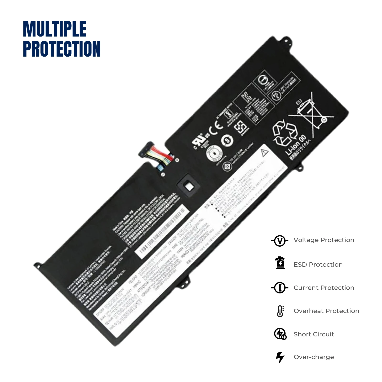 YOOFAN New Genuine Original L18M4PH0 7.68V 60Wh Laptop Battery for Lenovo Yoga C940-14 C940-14IIL(81Q9007QGE) SP/A 81Q9 L18C4PH0