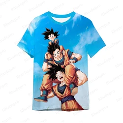 DragonBallZ camiseta grande para homens, tops Goku Y2K, Vegeta, roupas infantis, camisas de tendência anime, estilo Harajuku