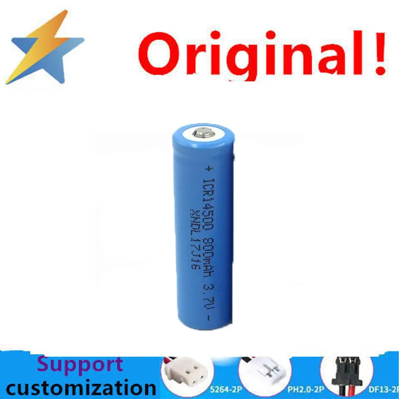 buy more will cheap Factory direct sales 14500 lithium battery 3.7V800mAh 5 # battery, A product full capacity battery