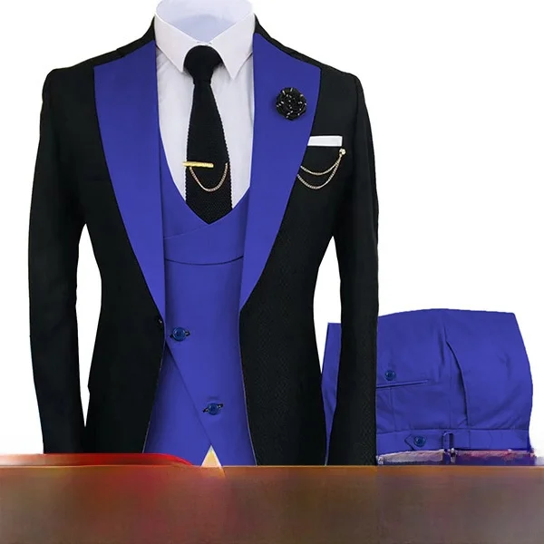 

Sli Men's Slim Fit Tee Piece Suit Wedding Casual Busin Host Western Wear Ele Faionable And Attractive