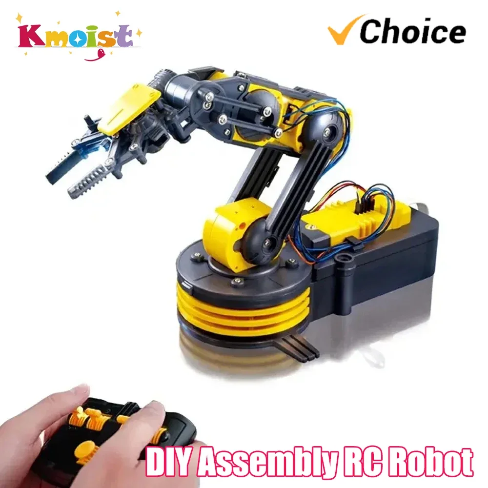 

Радиоуправляемый комплект роботизированной руки с проволочным управлением STEM Project Diy Строительная игрушка Робот-манипулятор Научные наборы Игрушки для детей Новогодние подарки