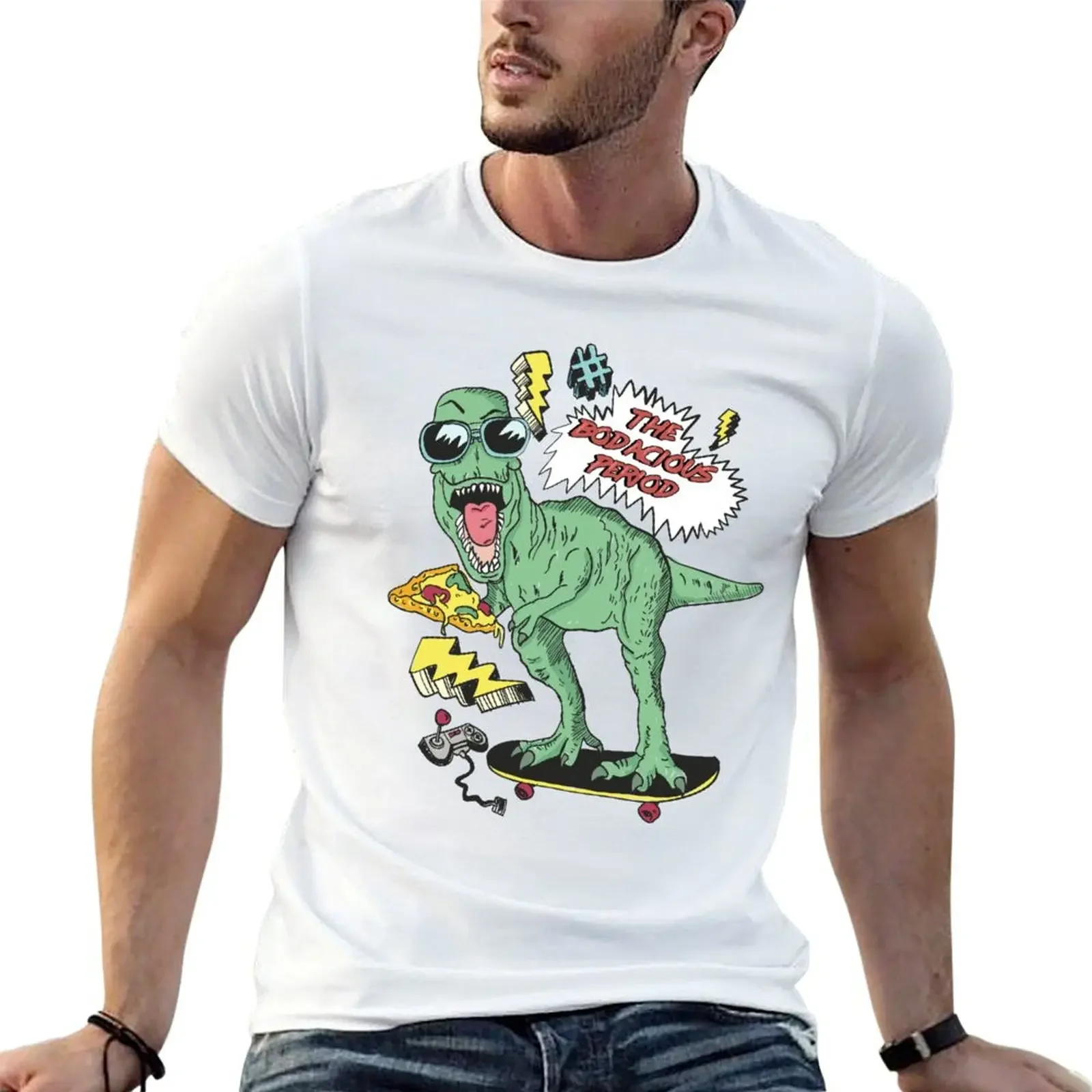 

The Totally Rad Bodacious Dinosaur Period T-Shirt vintage graphic tee kawaii clothes anime shirts men