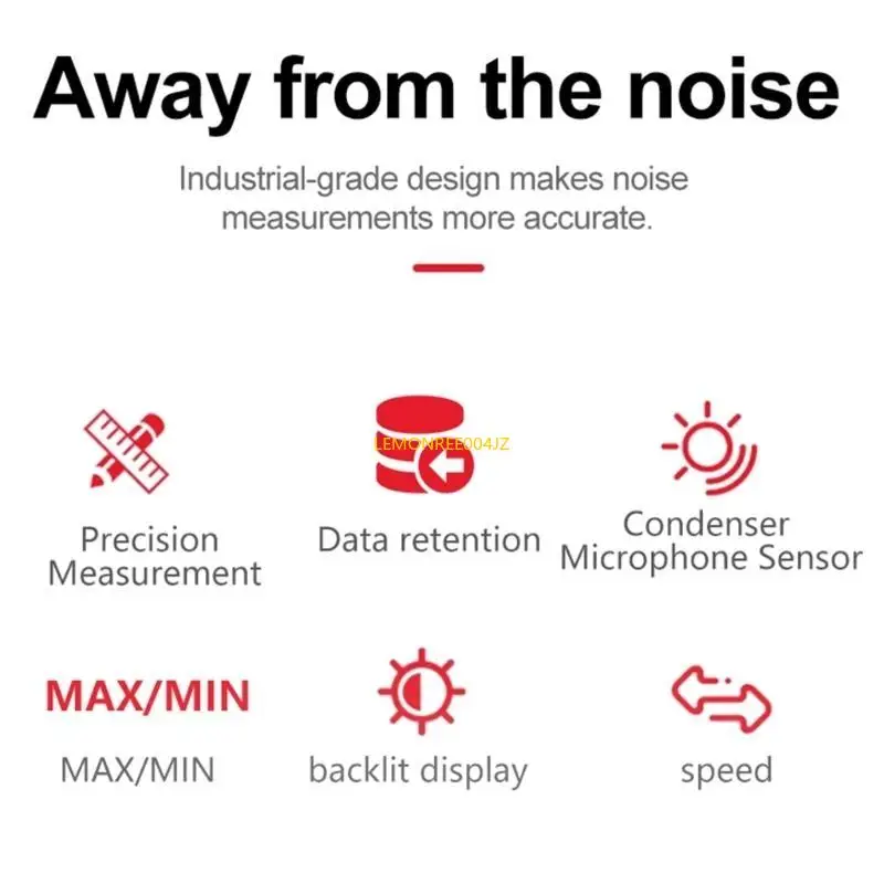 

E7CD Digital Noise Meter Accurate Decibel Leveling Testing Device for Industrial Testing