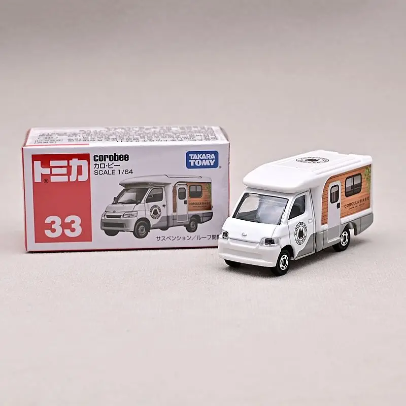 TAKARA TOMY TOMICA Toyota Camper Van 33 สีแดงสีขาวกล่องรถโมเดลของเล่นเด็ก