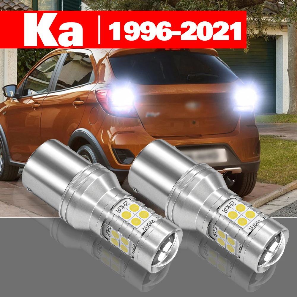 Para ford ka mk1 mk2 1996-2021 2pcs led luz reversa acessórios da lâmpada de backup 2005 2006 2007 2008 2009 2010 2011 2015 2018 2019