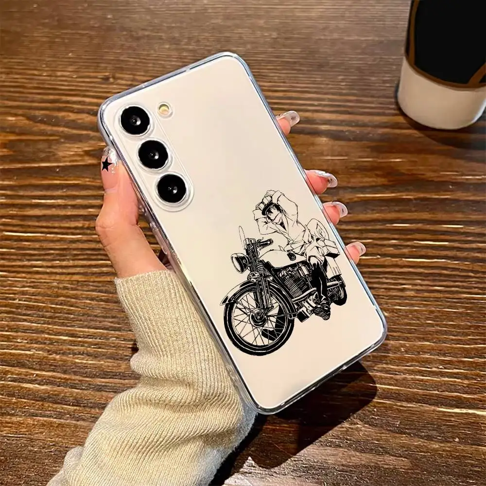 

Anime T-The Beautiful World Phone Case For SamsungA10 A12 A31 A40 A70 Transparent Cover Case