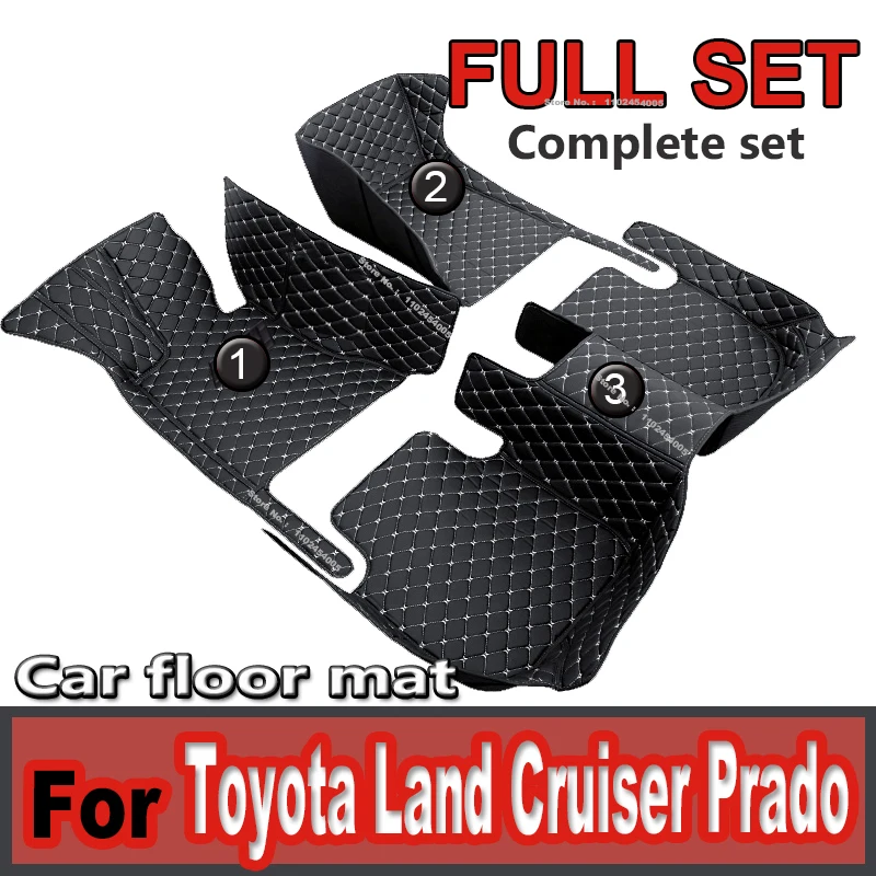 

Car floor mats for Toyota Land Cruiser Prado 150 2022 2021 2020 2019 2018 Interior Details Car Accessories Carpet