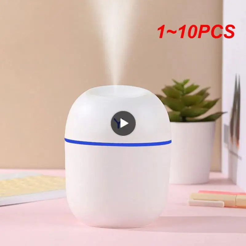 

1~10PCS Portable 220ML Air Humidifier Essential Oil Diffuser Humidificador for Home Car Office with LED Night Lamp