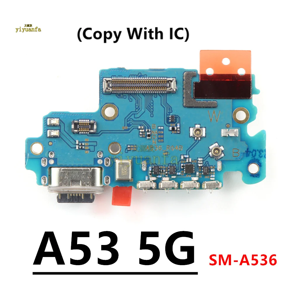 For Samsung Galaxy A53 5G USB Charging Port Mic Microphone Dock Connector Board Flex Cable A536 SM-A536B Repair Parts