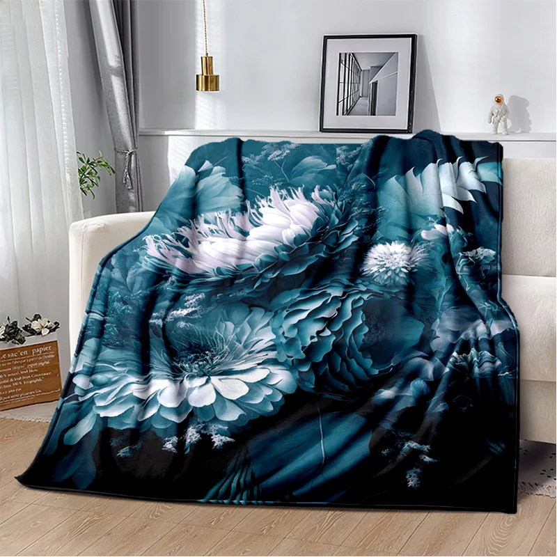 HD Pretty Flower Daisy Rose Chrysanthemum Blanket,Soft Throw Blanket for Home Bedroom Bed Sofa Picnic Travel Cover Blanket Kids