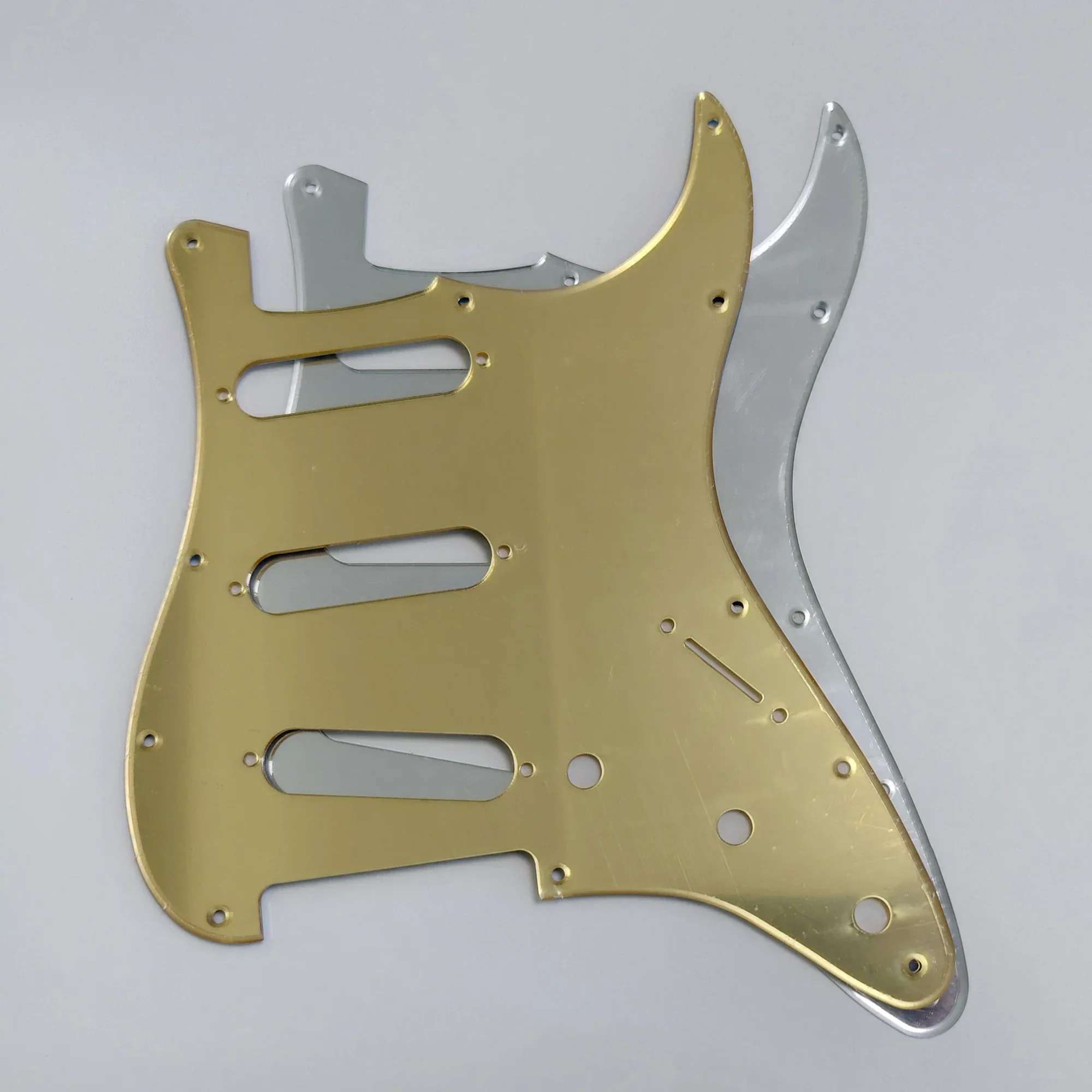 Electric Guitar Pickguard for ST 11 Hole SSS Mirrors Guitar Scratch Plate Replacement Parts 4 Colours Availab