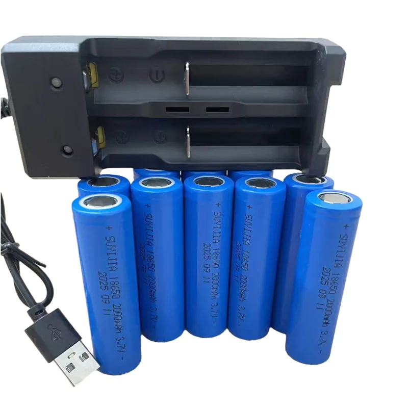 3.7V2000mahcapacity18650 بطارية ليثيوم أيون قابلة للشحن لمصباح يدوي المنتجات الرقمية أدوات كهربائيةMP3المعدات الطبية المتنقلة