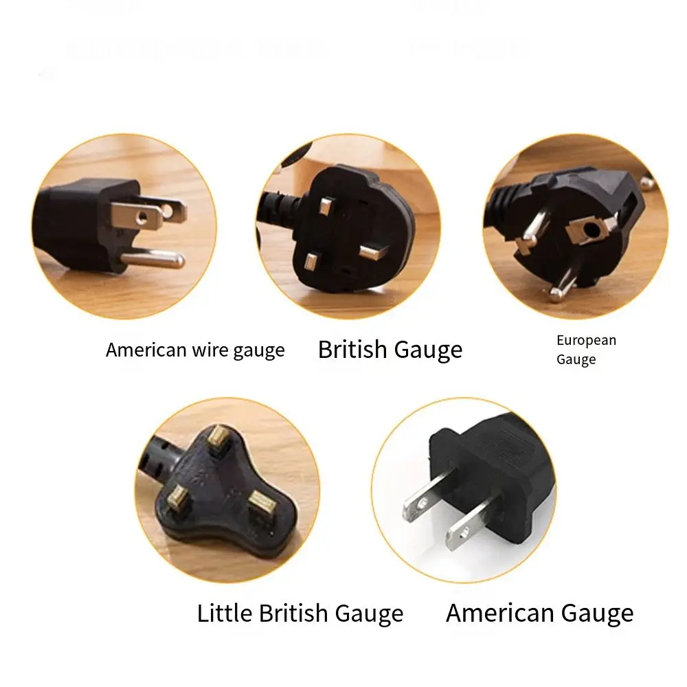 UK EU US Outlet Power Strip 2m Extension Cord Universal Plug Surge-Protected Power Strip Power Button Safe 6 USB Ports
