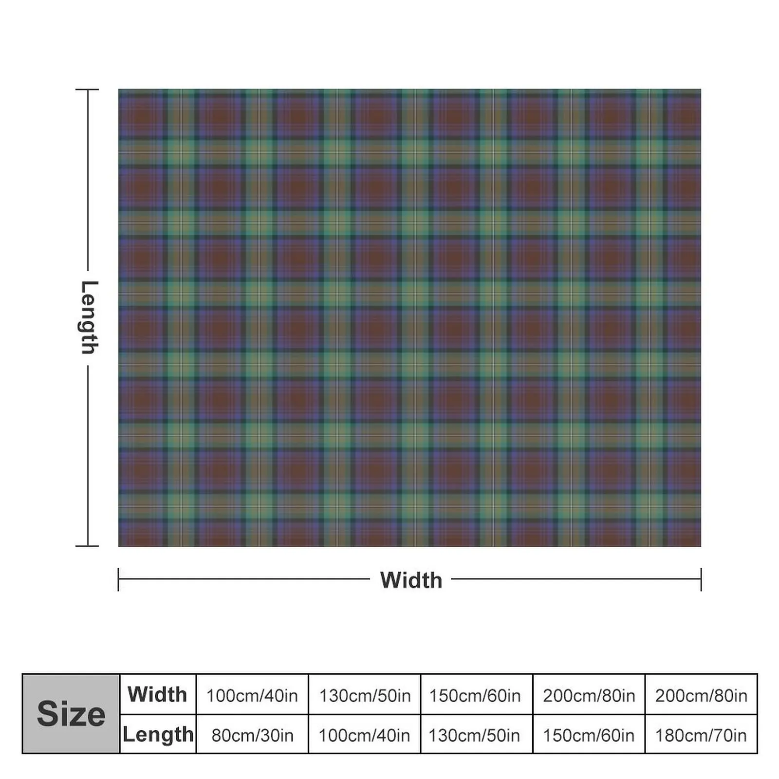 Isle of Skye Tartan | Cute Tartan Throw Blanket Decorative Throw Hair Blankets