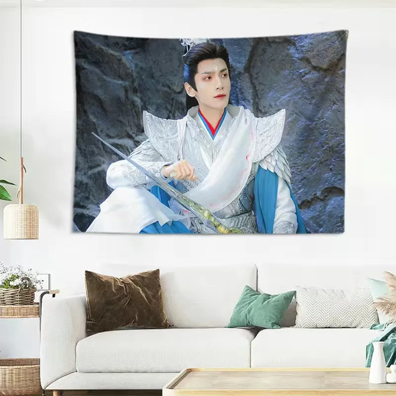 Luo Yunxi Bai Lu Poster Hanging Cloth TV Till The End of The Moon Drama Stills Photo Tapestry Bedroom Art Wall Decor Background