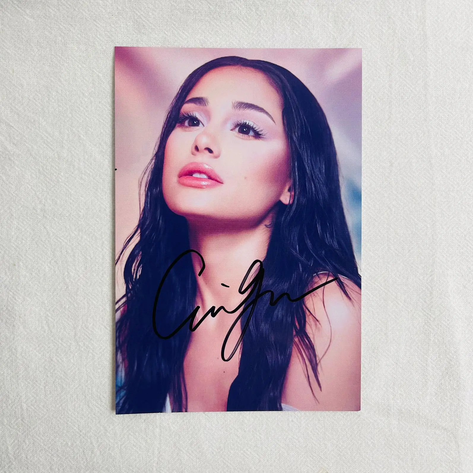 Ariana grande foto autografada, 6 polegadas, presente de aniversário para amigo