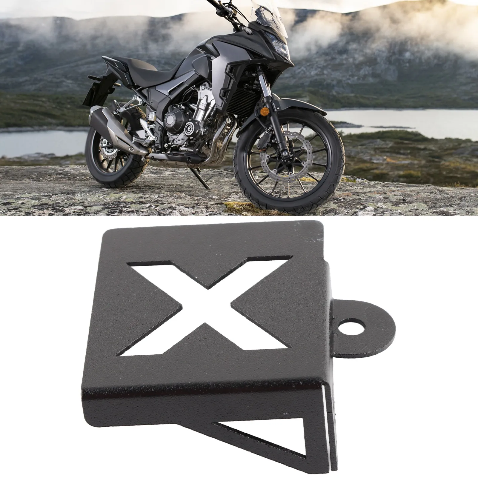 Premium Durable Rear Fluid Reservoir Protector Cover Stainless Steel Guard Replacement Accessory for CB500X