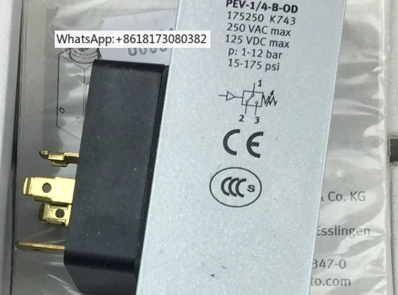 

1 original Pressure switch PEV-1/4-B-SC-OD-M12 10773 175250 161760 192488