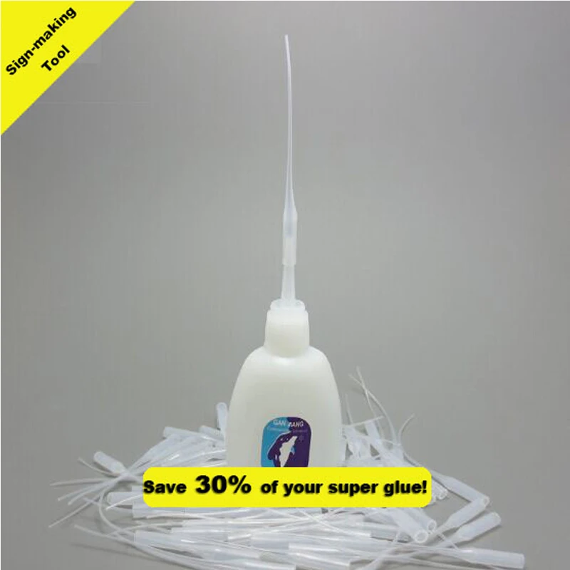 Super Glue Dropping Tube Nozzle Adhesive Tool Sign-making Advertising Channel Letter Equipment 50pcs