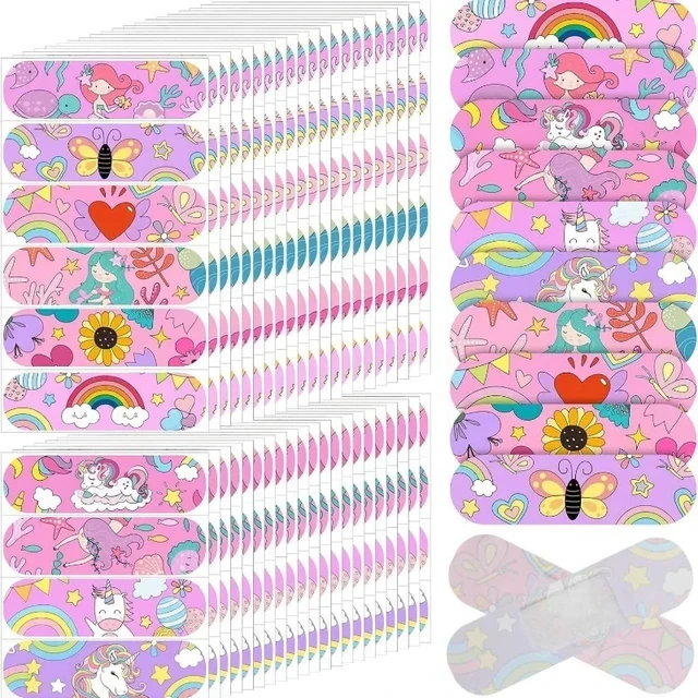 50 sztuk/zestaw Cartoon Girls plaster opatrunek na rany łatka śliczny różowy plaster na paski pierwszej pomocy bandaże samoprzylepne Woundplast