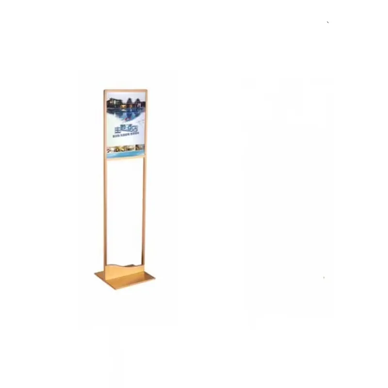 L Shape Type Sign Stand Display Rack for Exhibition Museum Hotel Lobby
