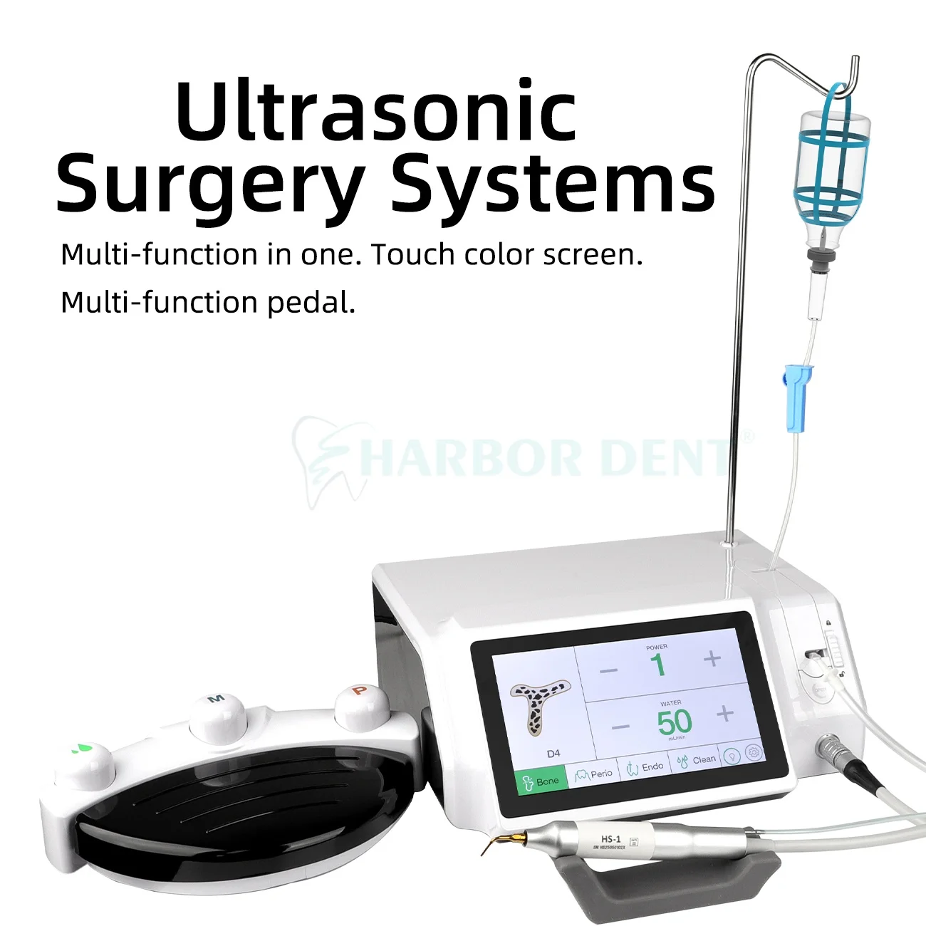 

Dental Piezosurgery Piezo Bone Cutter Equipment Ultrasonic Bone Surgery Machine Implant Motor With 7inch Touch Screen