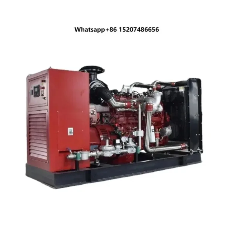 Water Cooled 4 Cylinder  Natural Gas Generator with Turbocharger 200A Auto Start